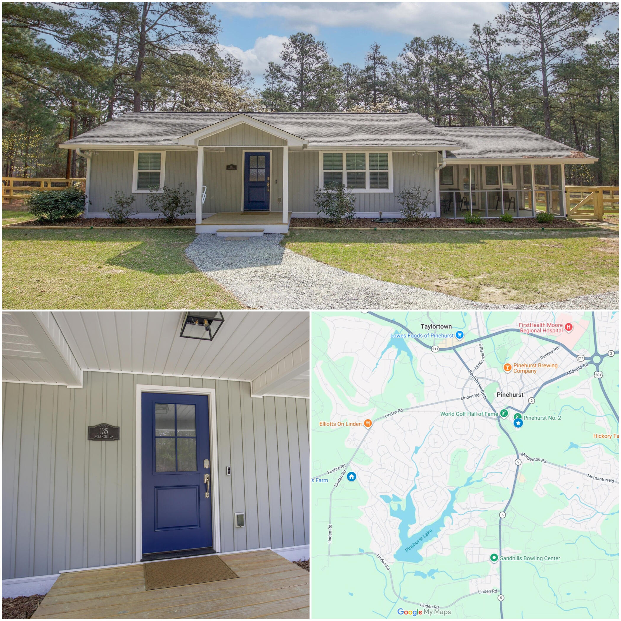 Sandhills Cottage exterior in Pinehurst NC