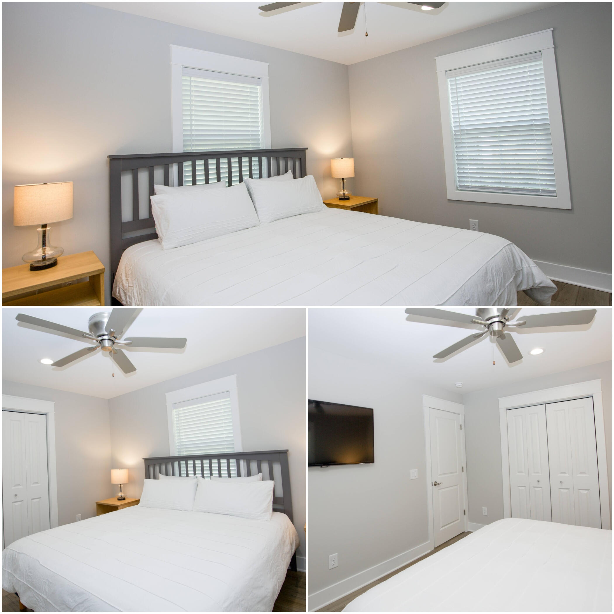 King bedroom at Sandhills Cottage in Pinehurst NC